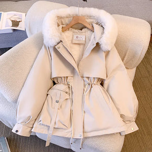 Comfy Family Addie™ - Women's Furry Winter Coat White / M