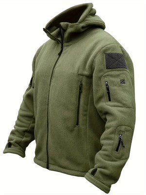 Comfy Family Arden - Hooded Thermal Fleece Jacket Army Green / S