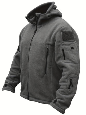 Comfy Family Arden - Hooded Thermal Fleece Jacket Dark Gray / S