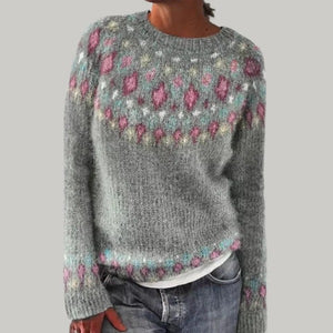 Comfy Family Aria™ - Women's Multicolor Pullover Sweater Diamond / S