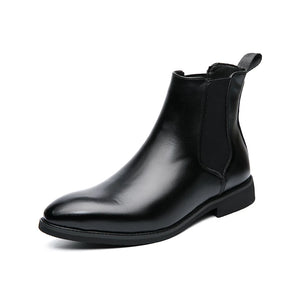 Comfy Family Ashford™ - Men's Chelsea Leather Boots Black / 38