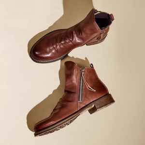 Comfy Family Bernardo Cavallino Leather Chelsea Boots