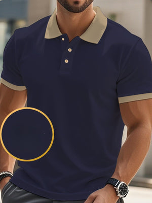 Comfy Family Bordon - Short Sleeve Polo Navy Blue / S