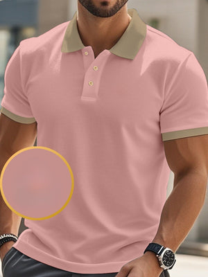 Comfy Family Bordon - Short Sleeve Polo Pink Red / S