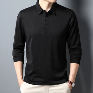 Comfy Family Camden - Buttoned Long Sleeve Polo Black / L