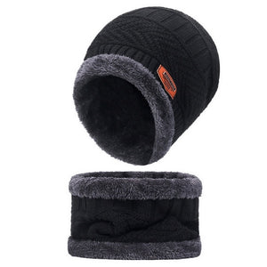 Comfy Family Comfy® Fleece Beanie Black Beanie + Scarf