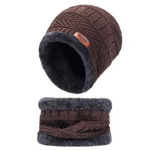 Comfy Family Comfy® Fleece Beanie Brown Beanie + Scarf