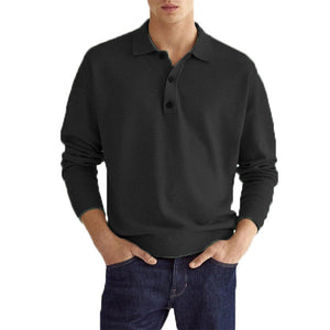 Comfy Family Ellington - Elegant Long Sleev Polo Black / S