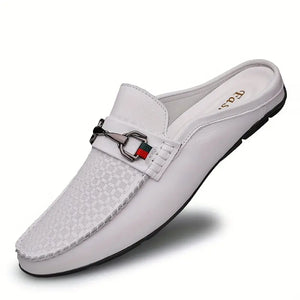 Comfy Family Ernesto™ - Leather Slip-On Loafers White / 38