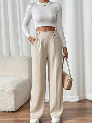 Comfy Family Evelora - High-Waisted Wide Leg Pants