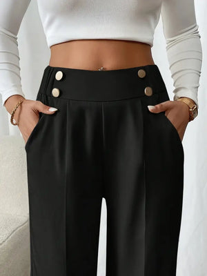 Comfy Family Evelora - High-Waisted Wide Leg Pants