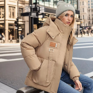 Comfy Family Freya - Elegant Puffer Jacket Khaki / S