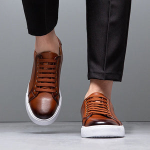 Comfy Family Grant - Men's Leather Sneakers