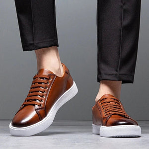 Comfy Family Grant - Men's Leather Sneakers