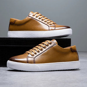 Comfy Family Grant - Men's Leather Sneakers