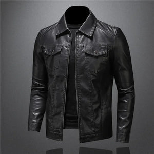 Comfy Family Grayson™ - Classic Leather Jacket