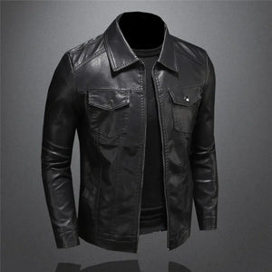 Comfy Family Grayson™ - Classic Leather Jacket