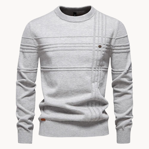 Comfy Family Henley - Modern Comfort Sweater Light Grey / S