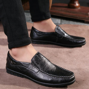 Comfy Family Izan™ Men Luxury Loafers Black / 38