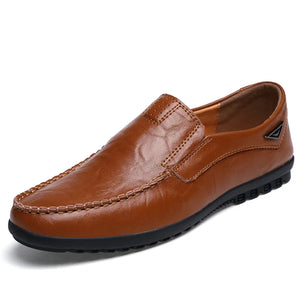 Comfy Family Izan™ Men Luxury Loafers Brown / 38