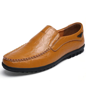 Comfy Family Izan™ Men Luxury Loafers Yellow Brown / 38