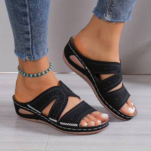 Comfy Family Jade™ - Ultra Comfort Sandals Black / 35