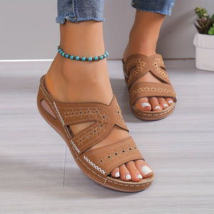 Comfy Family Jade™ - Ultra Comfort Sandals Light Brown / 35