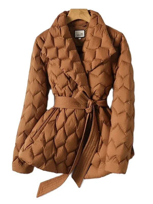 Comfy Family Katia - Soft Quilted Parka Caramel / S