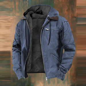 Comfy Family Landor - Rugged Utility Hooded Jacket Navy Blue / S