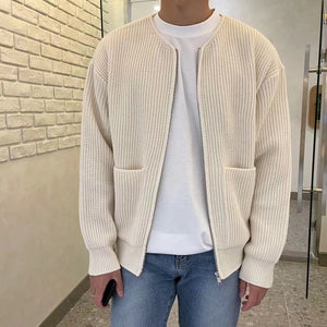 Comfy Family Lorvan - Modern Cardigan for Men Cream White / S