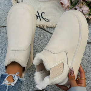 Comfy Family Lunara - Fur Lined Ankle Boots White / 36