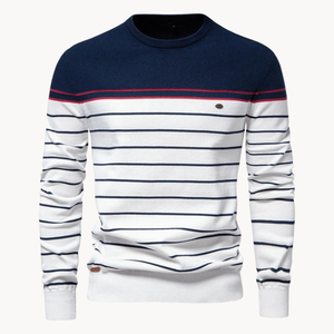 Comfy Family Mariner - Striped Cotton Sweater