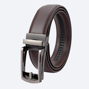 Comfy Family Men's Leather Belt Coffee Brown / 110cm