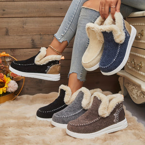 Comfy Family Mila - Fleece-Lined Slip-On Boots