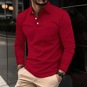 Comfy Family Nathan - Long-Sleeve Polo Red / S