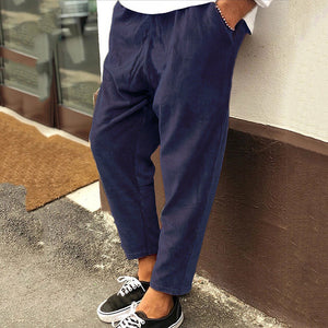 Comfy Family Noble - Corduroy Relaxed Pant Navy Blue / M