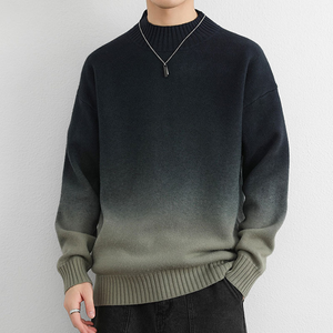 Comfy Family Ombré Knit Crewneck Khaki / XS