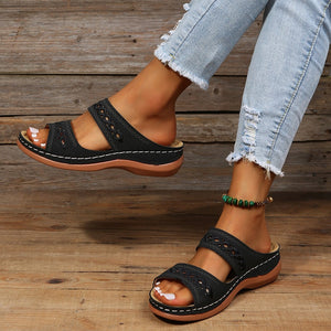 Comfy Family Oro™ - Women's Summer Sandals Black / 35