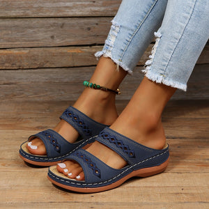 Comfy Family Oro™ - Women's Summer Sandals Navy Blue / 35