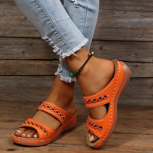 Comfy Family Oro™ - Women's Summer Sandals Orange / 35