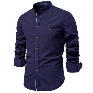 Comfy Family Paisley - Men's Cotton Shirt Navy / EUR XXL 100-105kg