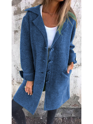 Comfy Family Rosalind - Long Casual Coat Blue / S