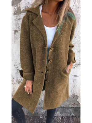 Comfy Family Rosalind - Long Casual Coat Brown / S