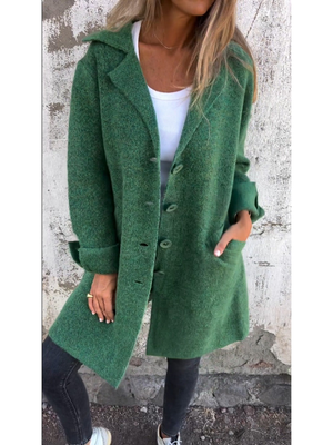 Comfy Family Rosalind - Long Casual Coat Green / S