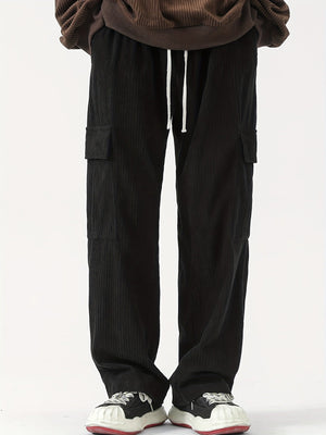 Comfy Family Rover - Corduroy Cargo Pants Black / S