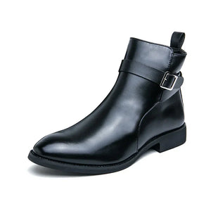 Comfy Family Sergio Genuine Leather Chelsea Boots