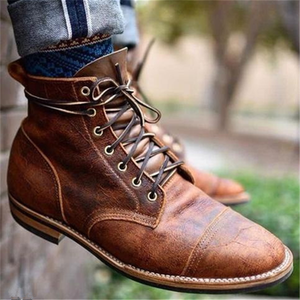 Comfy Family Sheldon - Classic Leather Boots for Men