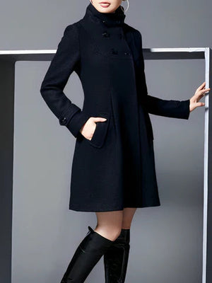 Comfy Family Soren - Double-Breasted Overcoat Black / S