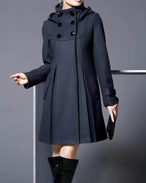 Comfy Family Soren - Double-Breasted Overcoat Dark Grey / S