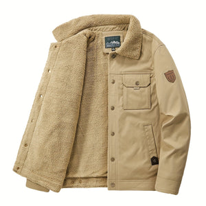 Comfy Family Summit - Fleece-Lined Windbreaker Jacket Beige / M(38)